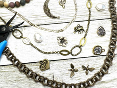 Designing with Deb: DIY "Neck-Mess" Necklaces with Beads, Chain & Charms