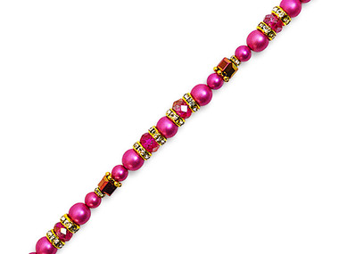 Clearance - Jesse James Beads Limited Edition Beetroot Purple Pantone Bead Strand