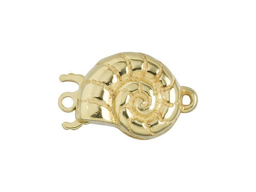 Gold-Filled Nautilus Shell Clasp