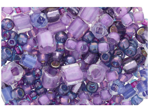 TOHO Bead Mix Lilacs/Purples 2.5-Inch Tube