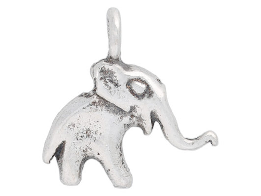 Sterling Silver Elephant Charm 10x14mm - CH202