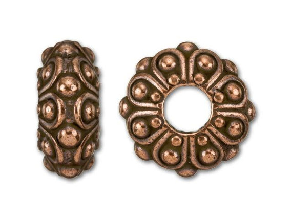TierraCast Antique Copper-Plated Pewter Casbah EuroBead