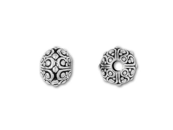 TierraCast Antique Silver 10mm Oasis Large Hole Bead