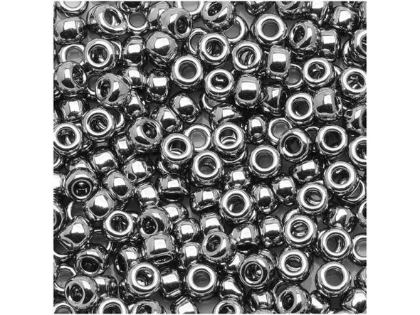 TOHO Bead Round 8/0 Nickel, 2.5-Inch Tube