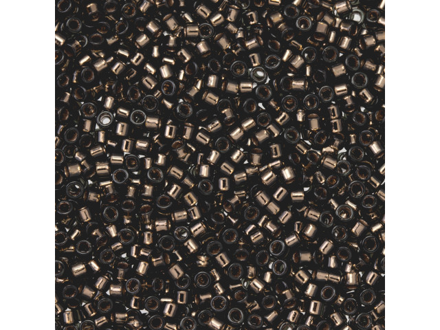 TOHO Aiko 11/0 Copper-Lined Storm Cloud Precision Cylinder Seed Beads, 4g Pack