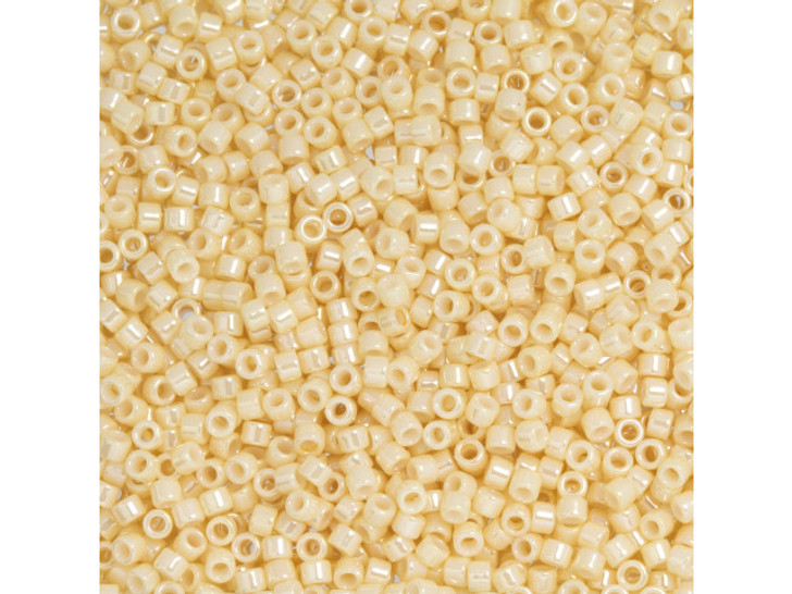 TOHO Aiko 11/0 Opaque Lt Beige Luster Precision Cylinder Seed Beads, 4g Pack