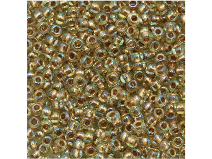 TOHO Bead Round 11/0 Jonquil Yellow Lined Rainbow, 2.5-Inch Tube