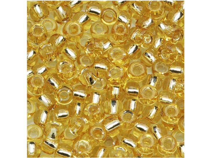 TOHO Bead Round 6/0 Silver-Lined Light Gold 2.5-Inch Tube