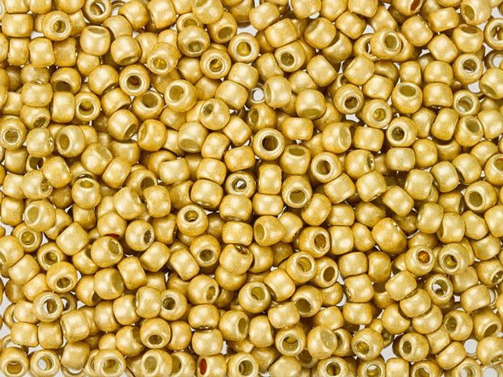 TOHO Bead Round 8/0 Galvanized Matte Starlight PermaFinish 2.5-Inch Tube