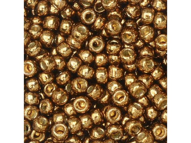 TOHO Round Bead 8/0 PermaFinish Galvanized Medal Bronze 2.5-Inch Tube