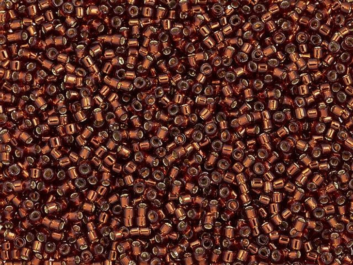 TOHO Treasure 11/0 Transparent Silver-Lined Garnet Seed Bead 2.5-Inch Tube