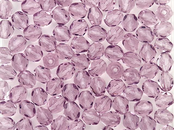 Czech Fire-Polish Bead 4mm Orchid (50pc strand) by Starman