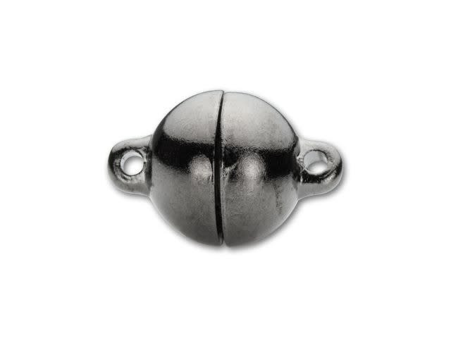 10mm Gunmetal-Plated Round Magnetic Clasp