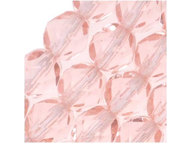 Czech Fire-Polish Bead 6mm Rosaline (25pc Strand) by Starman