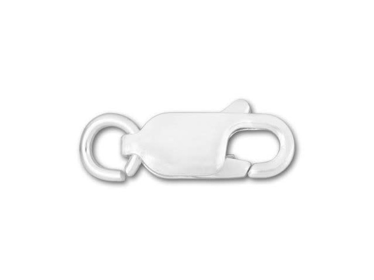 11 x 4mm Sterling Silver Lobster Claw Clasp with Open Jump Ring