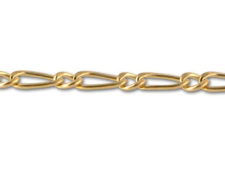 Gold-Filled 060 Figaro 1 to 1 Chain by the Foot