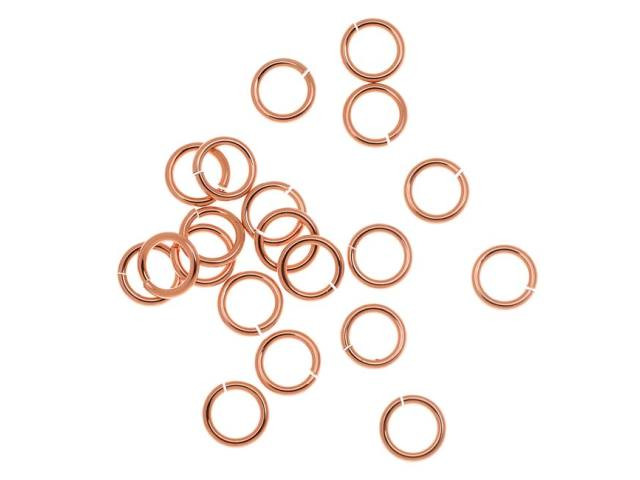 Rose Gold-Filled 14K/20 5mm Open Jump Ring 20 Gauge