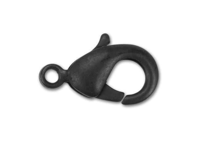 12x7mm Matte Black-Plated Trigger Clasp