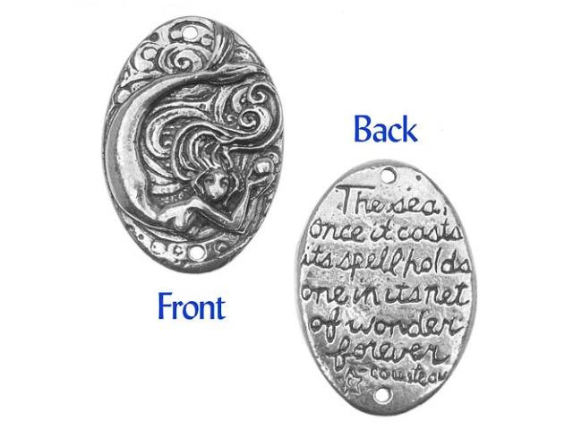 Green Girl Studios Pewter Mermaid Link