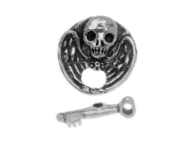 Green Girl Studios Pewter Skeleton Toggle Clasp