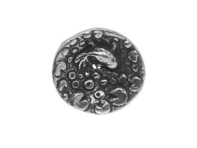 Green Girl Studios Pewter Small Round Koi Button