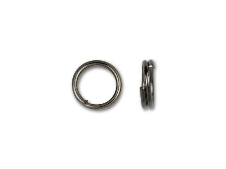 Gunmetal-Plated Split Ring 7mm