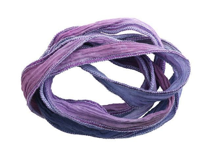 purple silk ribbon