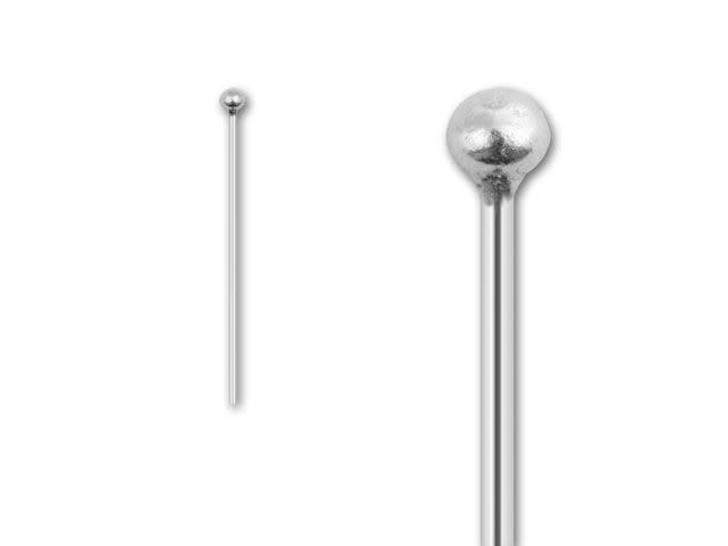 Hill Tribe Silver 35mm Ball-end Head Pin