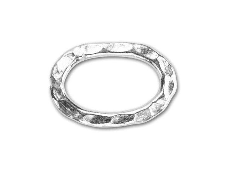Hill Tribe Silver Large Hammered Oval Link