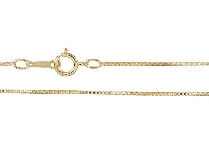 4mm Gold Box Chain Necklace | Classy Women Collection