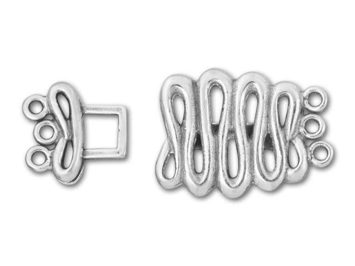 JBB 3-Strand Wavy Sterling Clasp