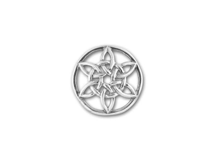 JBB Antique Sterling Silver Celtic Sun Open Link