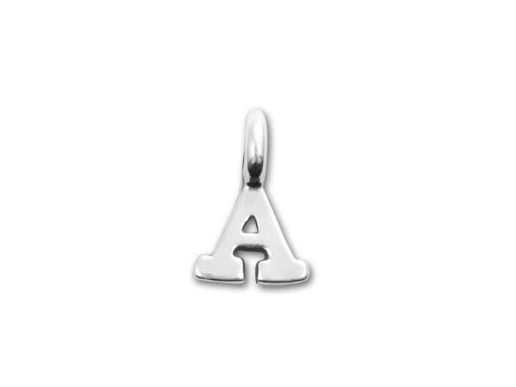 sterling silver letter charm