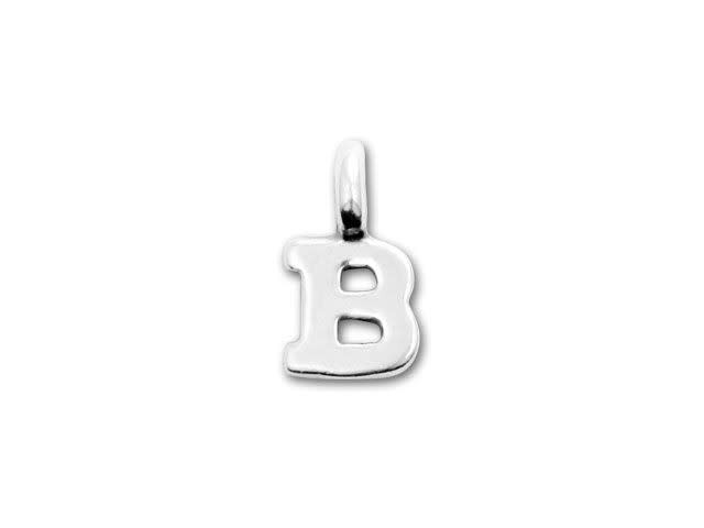 JBB Sterling Silver Alphabet Charms - B