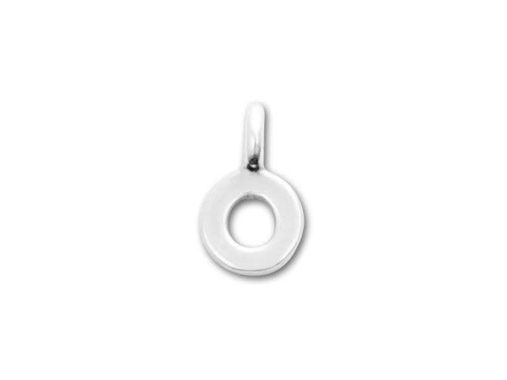 JBB Sterling Silver Alphabet Charms - O