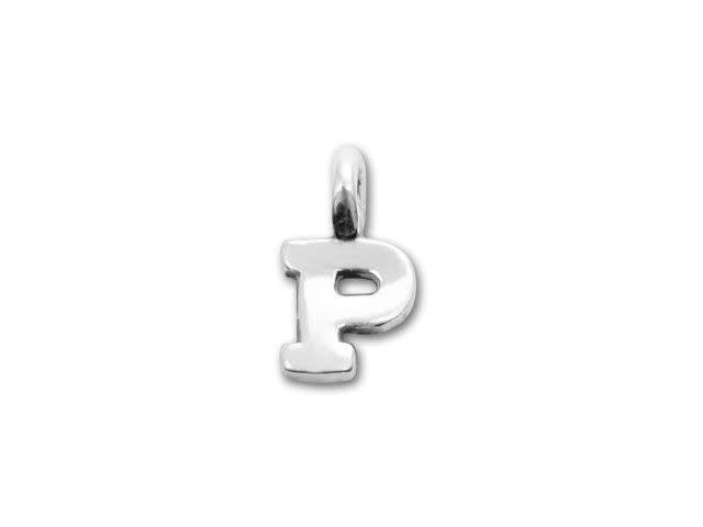 JBB Sterling Silver Alphabet Charms - P