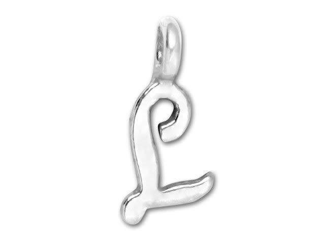 Jbb Sterling Silver Charms Script Letter L