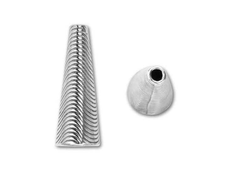 JBB Sterling Silver Large Wavy Cone