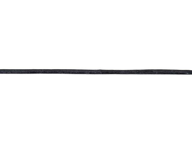 Leather Cord USA 1mm Natural Black Round Leather - by the Foot