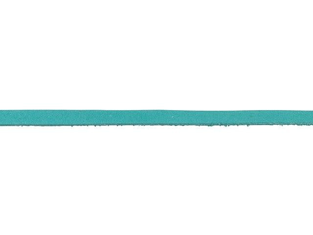 Leather Cord USA 3mm Turquoise Deertan Lace - by the Foot