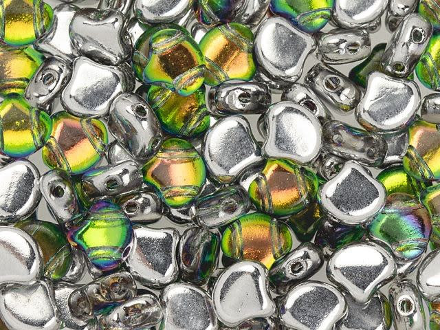 Matubo 2-Hole Backlit Utopia Ginkgo Leaf Bead 2.5-Inch Tube