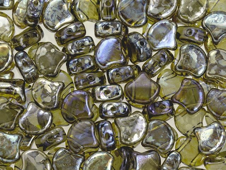 Matubo 2-Hole Black Diamond Rembrandt Ginkgo Leaf Bead 2.5-Inch Tube Matubo 2-Hole Black Diamond Rembrandt Ginkgo Leaf Bead 2.5-Inch Tube