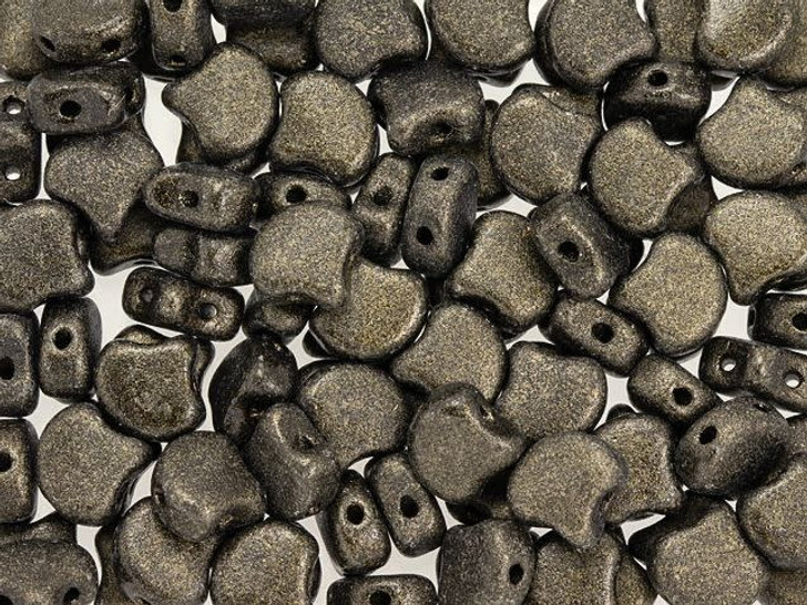 Matubo 2-Hole Metallic Suede Dark Green Ginkgo Leaf Bead 2.5-Inch Tube Matubo 2-Hole Metallic Suede Dark Green Ginkgo Leaf Bead 2.5-Inch Tube