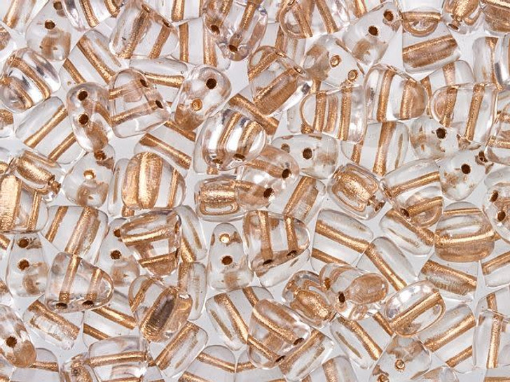 Matubo 6 x 5mm Crystal Copper-Lined NIB-BIT Bead 2.5-Inch Tube