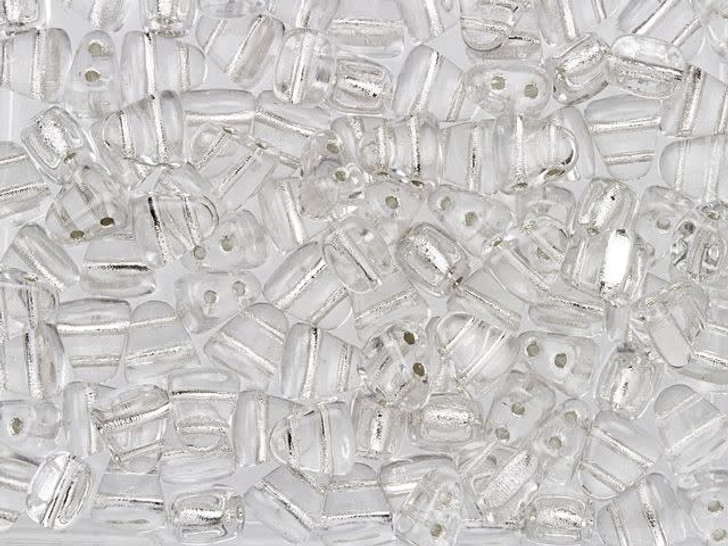 Matubo 6 x 5mm Crystal Silver-Lined NIB-BIT Bead 2.5-Inch Tube