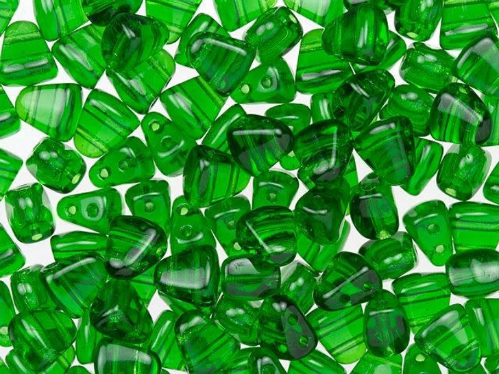 Matubo 6 x 5mm Green NIB-BIT Bead 2.5-Inch Tube