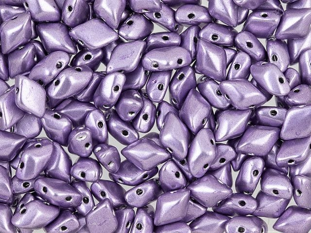 Matubo GemDuo 8 x 5mm ColorTrends Saturated Metallic Crocus Petal 2-Hole Bead 2.5-Inch Tube