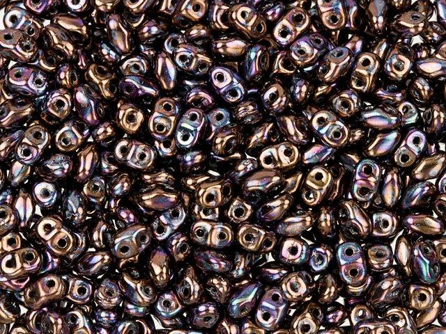 Matubo MiniDuo 2 x 4mm Jet Luster 2-Hole Seed Bead 2.5-Inch Tube