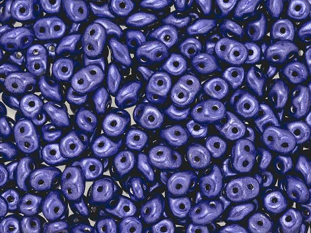 Matubo SuperDuo 2 x 5mm ColorTrends Saturated Metallic Ultra Violet 2-Hole Seed Bead 2.5-Inch Tube