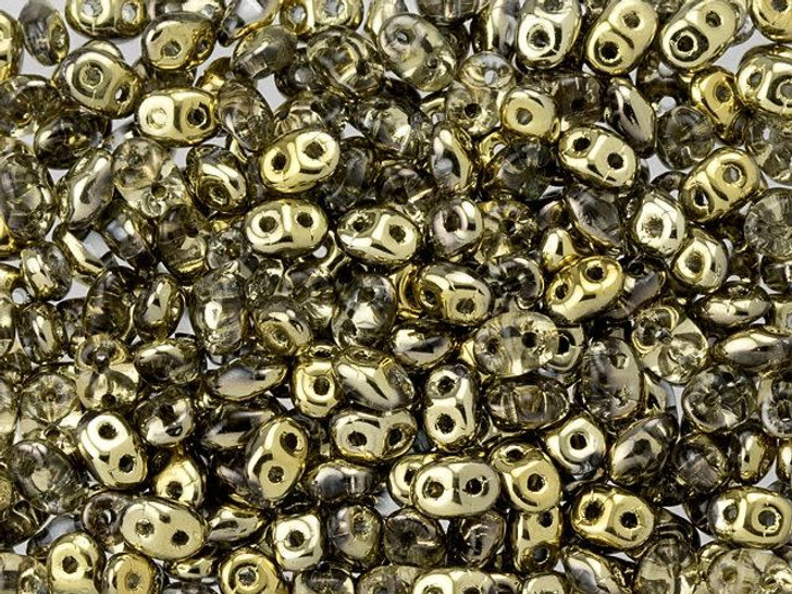 Matubo SuperDuo 2 x 5mm Crystal Topaz 2-Hole Seed Bead 2.5-Inch Tube Matubo SuperDuo 2 x 5mm Crystal Topaz 2-Hole Seed Bead 2.5-Inch Tube